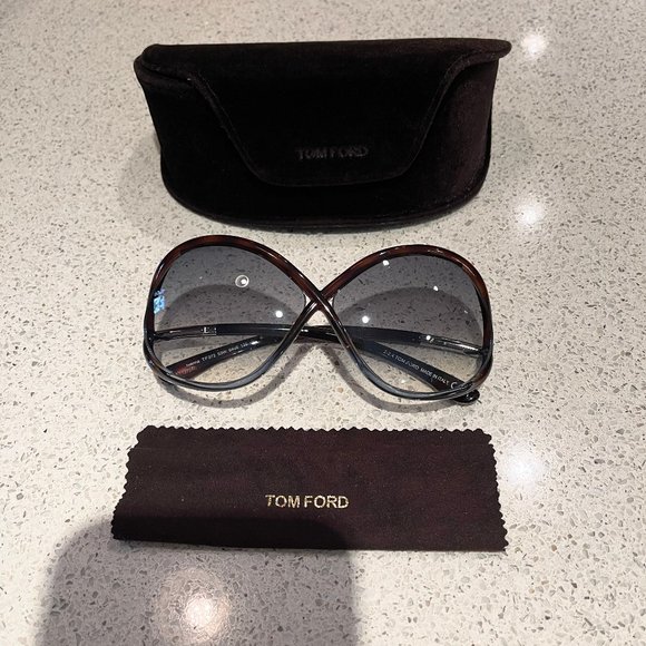Tom Ford TF 372 Ivanna Havana Brown oversize  Sunglasses main image 5